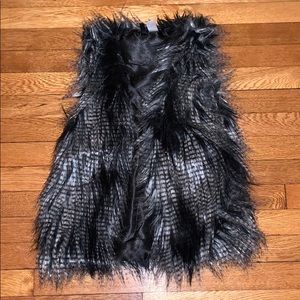 Faux fur vest